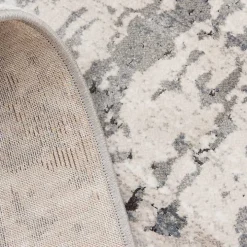 Gray Waters Abstract Area Rug, 5x7