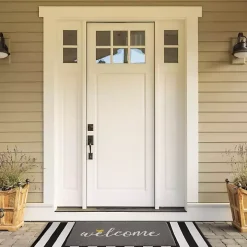 Gray Welcome Bird Coir Doormat