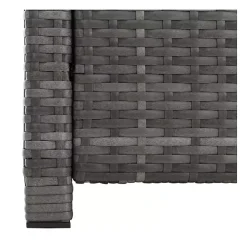 Gray Wicker 4-pc. Deluxe Outdoor Living Set