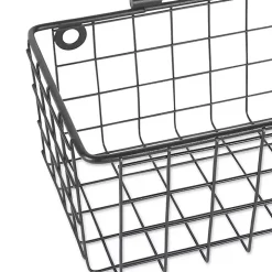 Gray Wire Wall Baskets, Set of 2