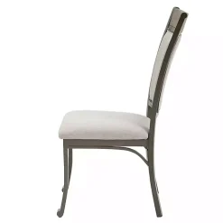 Gray Wood and Upholstered Chairs 5-pc. Dining Set