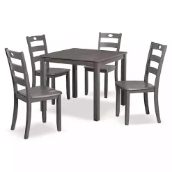 Gray Wood Brooke 5-pc. Dining Furniture Set