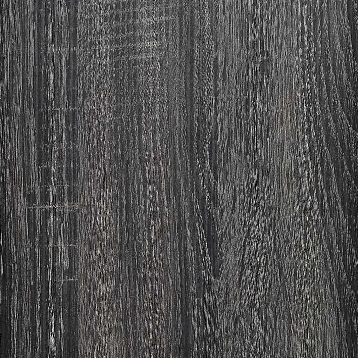 Gray Wood 2-Door Windowpane Media Cabinet