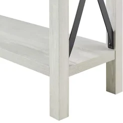 Gray Wood Farmhouse Console Table