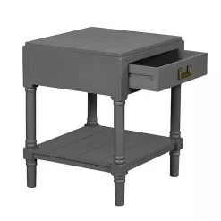 Gray Wood Layla Accent Table