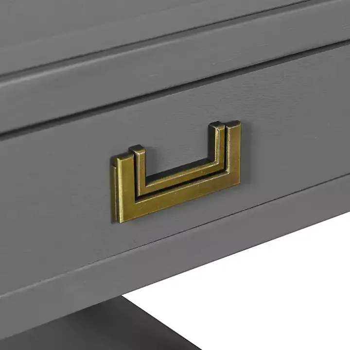 Gray Wood Layla Accent Table