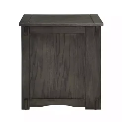 Gray Wood Parnell Storage Accent Table