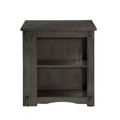Gray Wood Parnell Storage Accent Table