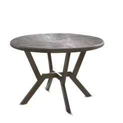 Gray Wood Upholstered 5-pc. Dining Set