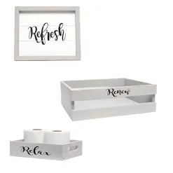 Graywash 3-pc. Bathroom Accessories Set