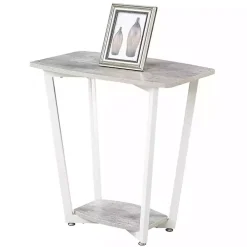 Graywash White Joanne Accent Table