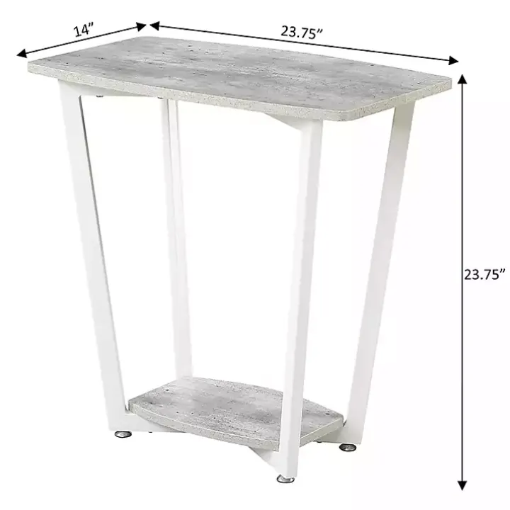 Graywash White Joanne Accent Table