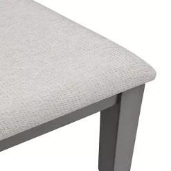 Graywash Wood X-Back Dining Chairs, Set of 2