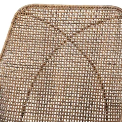 Graywashed Metal Flared Dining Chairs, Set of 2