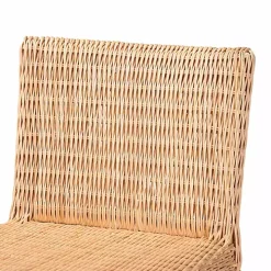 Greek Natural Rattan Woven Counter Stool