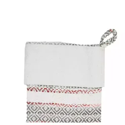 Green & Red Patterned Stripe II Stocking