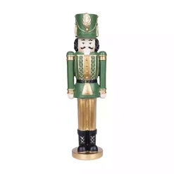 Green and Gold Nutcracker Figurine