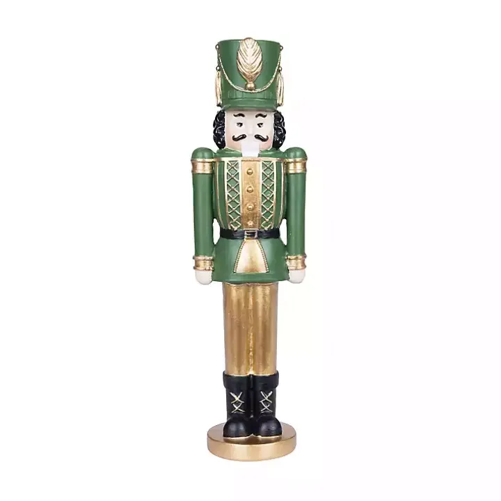 Green and Gold Nutcracker Figurine