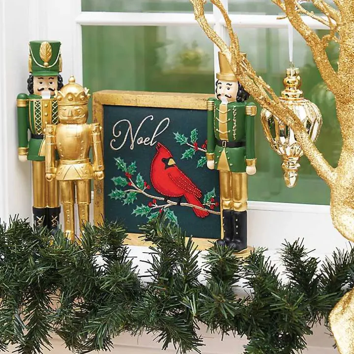 Green and Gold Nutcracker Figurine