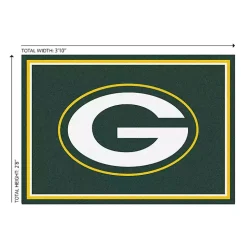 Green Bay Packers Area Rug, 3x4