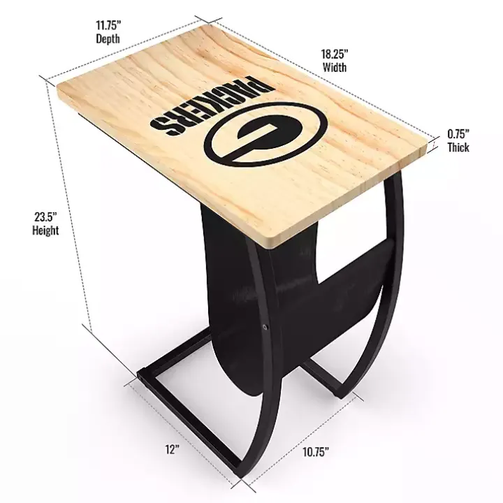 Green Bay Packers Wood C-Table