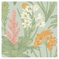 Green Botanical Villa Peel & Stick Wallpaper