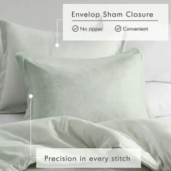 Green Chambray 3-pc. Full/Queen Comforter Set