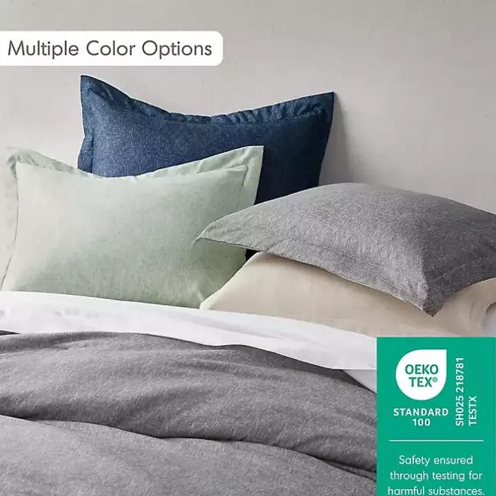 Green Chambray 3-pc. Full/Queen Comforter Set