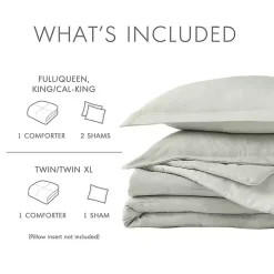 Green Chambray 3-pc. Full/Queen Comforter Set