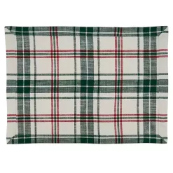 Green Classic Plaid Placemats, Set of 4