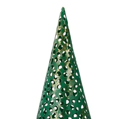 Green Cut-Out Cone Tabletop Trees, Set of 3