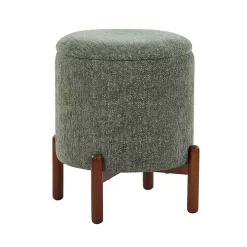 Green Daniella Storage Ottoman