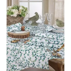 Green Eucalyptus Leaf Long Polyester Runner