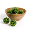 Green Floral Orbs, Set of 9