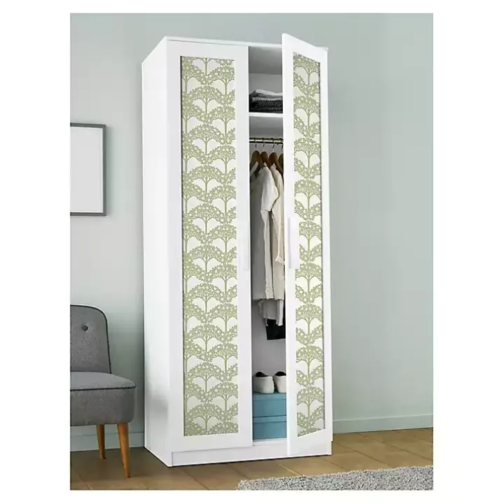 Green Flowering Trees Peel & Stick Wallpaper