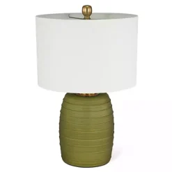 Green Glass Fiola Table Lamp