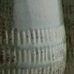 Green Glazed Ceramic Vases, Set of 2