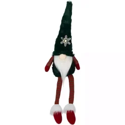 Green Gnome with LED Snowflake