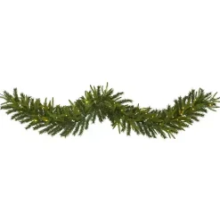 Green Pine Clear LED Garland
