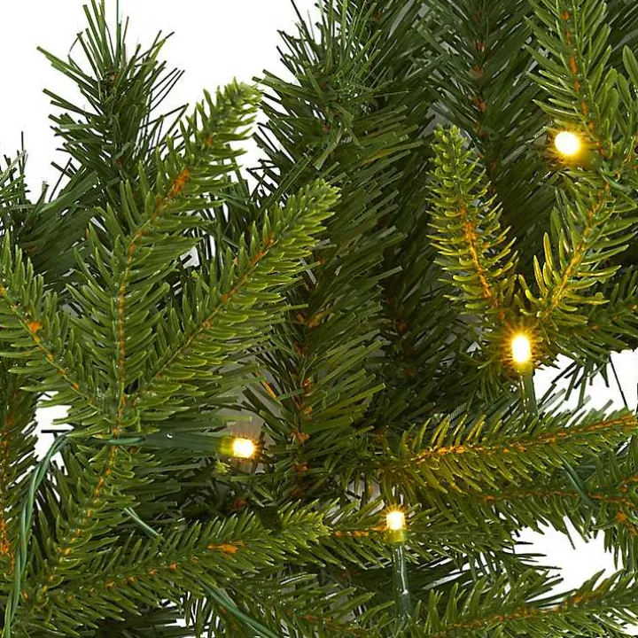 Green Pine Clear LED Garland