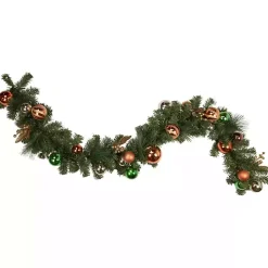 Green Pine with Ornaments Garland