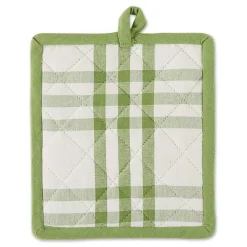Green Plaid Eat Drink Enjoy 4-pc. Dish Towel Set