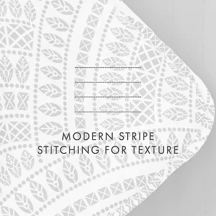 Green Scalloped Reversible 3-pc. Queen Quilt Set