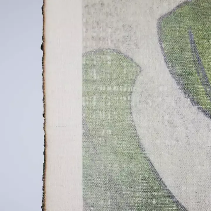 Green Taro Scroll Tapestry