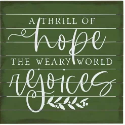 Green Thrill of Hope Wall Plaque