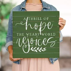 Green Thrill of Hope Wall Plaque