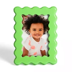 Green Wavy Layer Picture Frame, 4x6