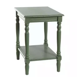 Green Wood Sybil Accent Table