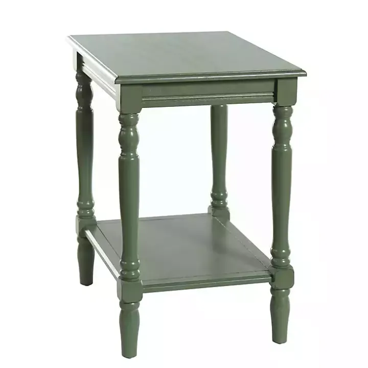 Green Wood Sybil Accent Table