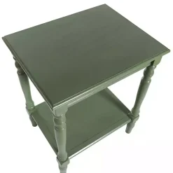 Green Wood Sybil Accent Table